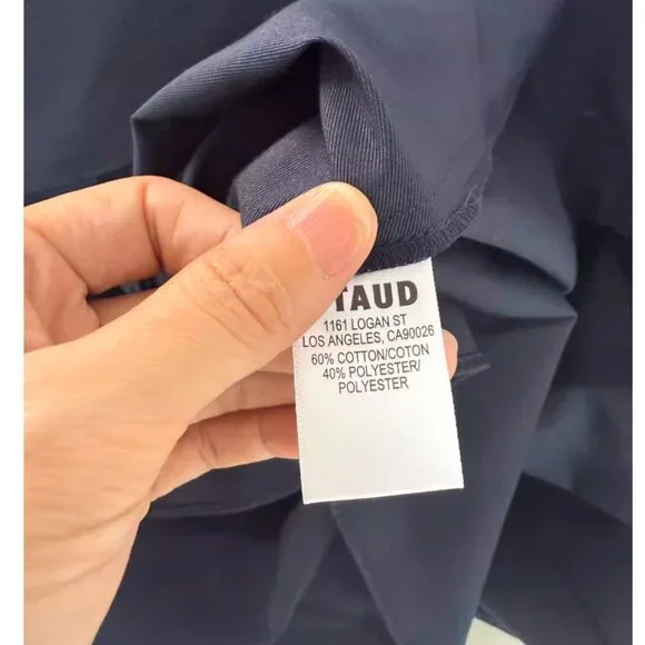 NWT STAUD Joy Maxi Dress Gown Sz12 Navy Blue Cocktail Formal Party Event - Picture 9 of 10